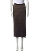 Helmut Lang Striped Midi Length Skirt