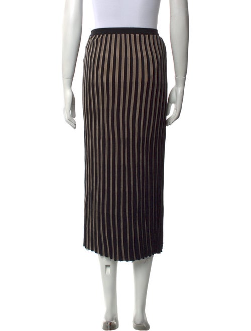 Helmut Lang Striped Midi Length Skirt