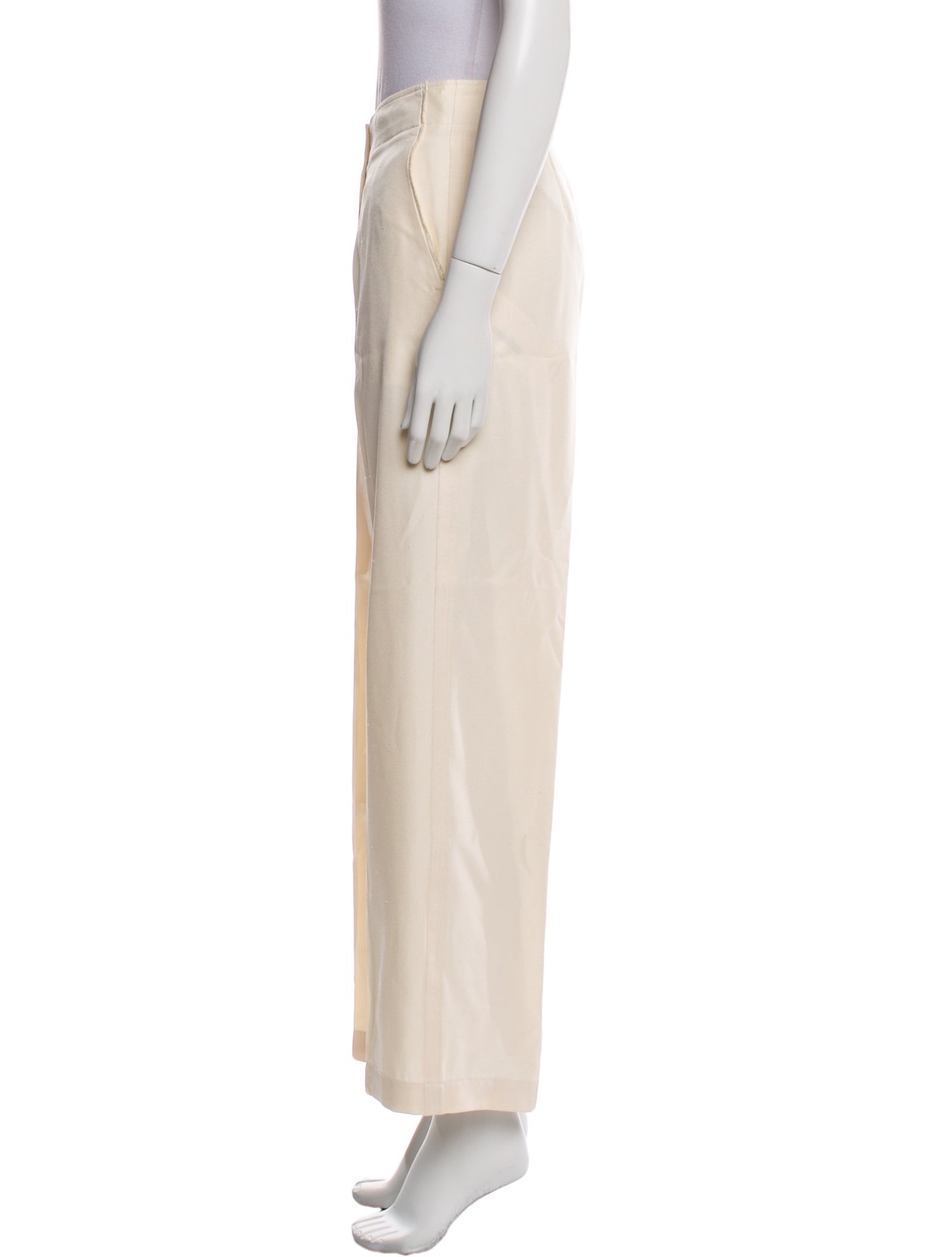 Helmut Lang Silk Wide Leg Pants