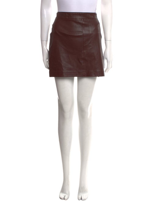 Helmut Lang Lamb Leather Mini Skirt