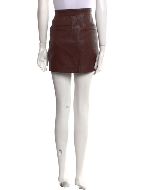 Helmut Lang Lamb Leather Mini Skirt
