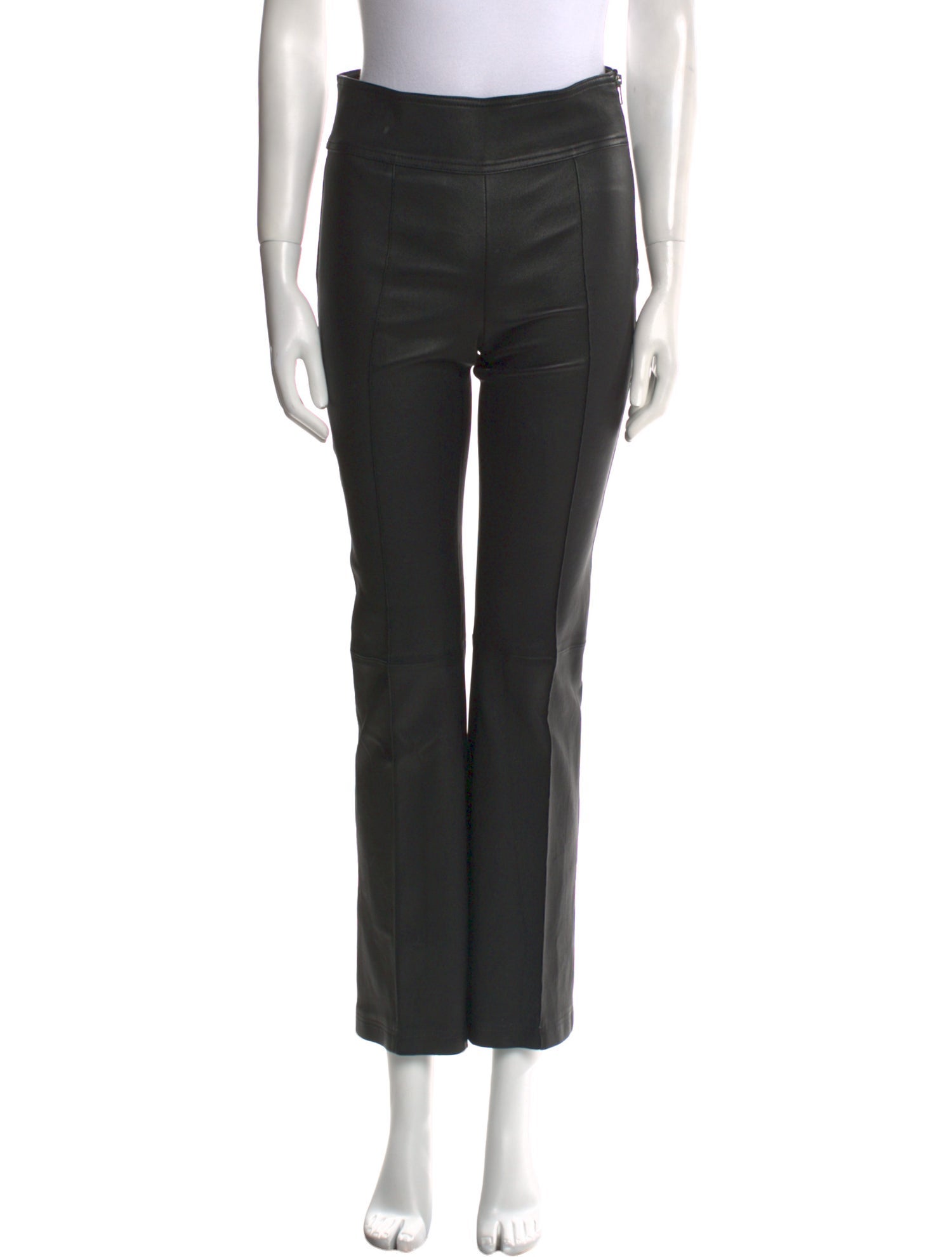 Helmut Lang Leather Wide Leg Pants