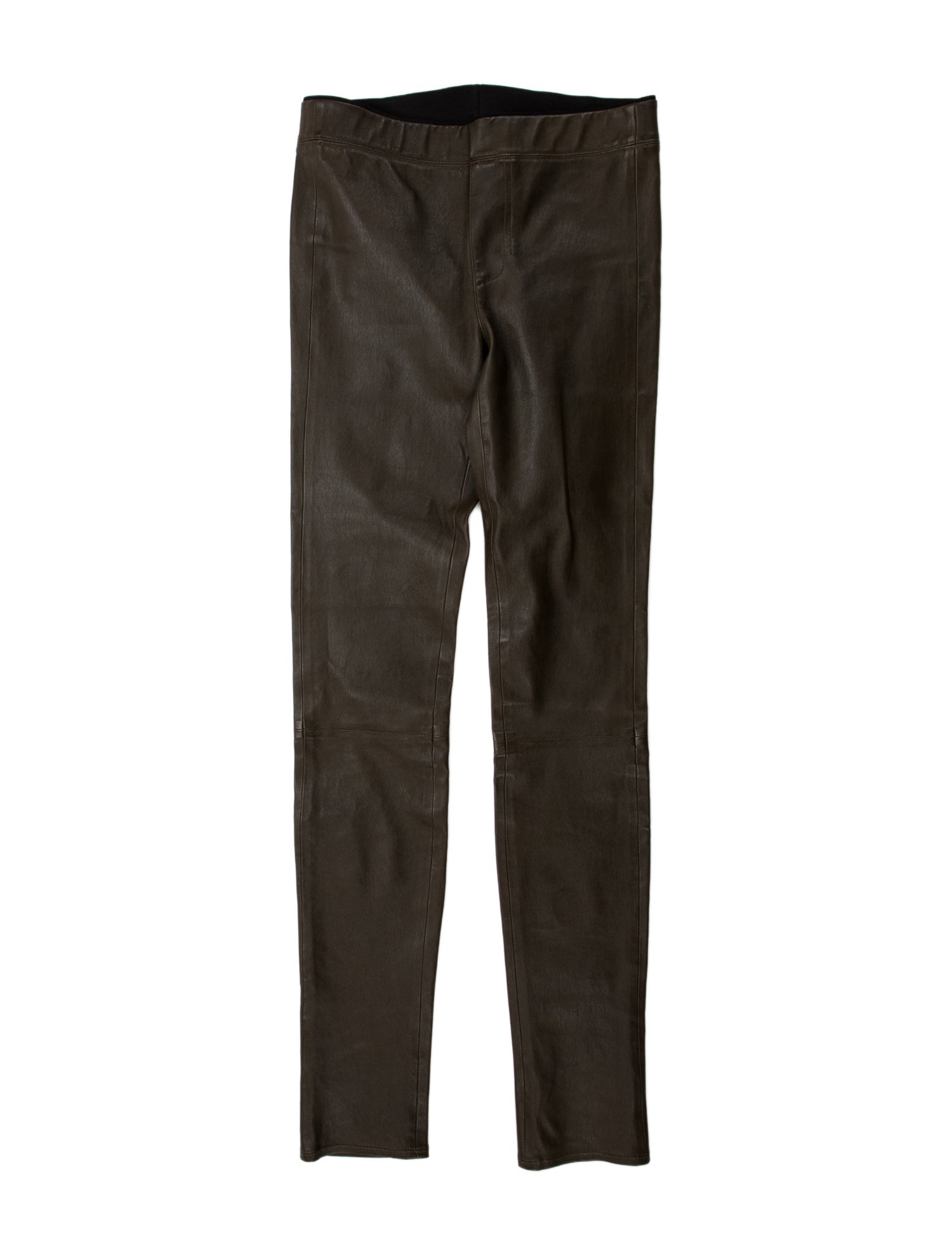 Helmut Lang Lamb Leather Skinny Leg Pants
