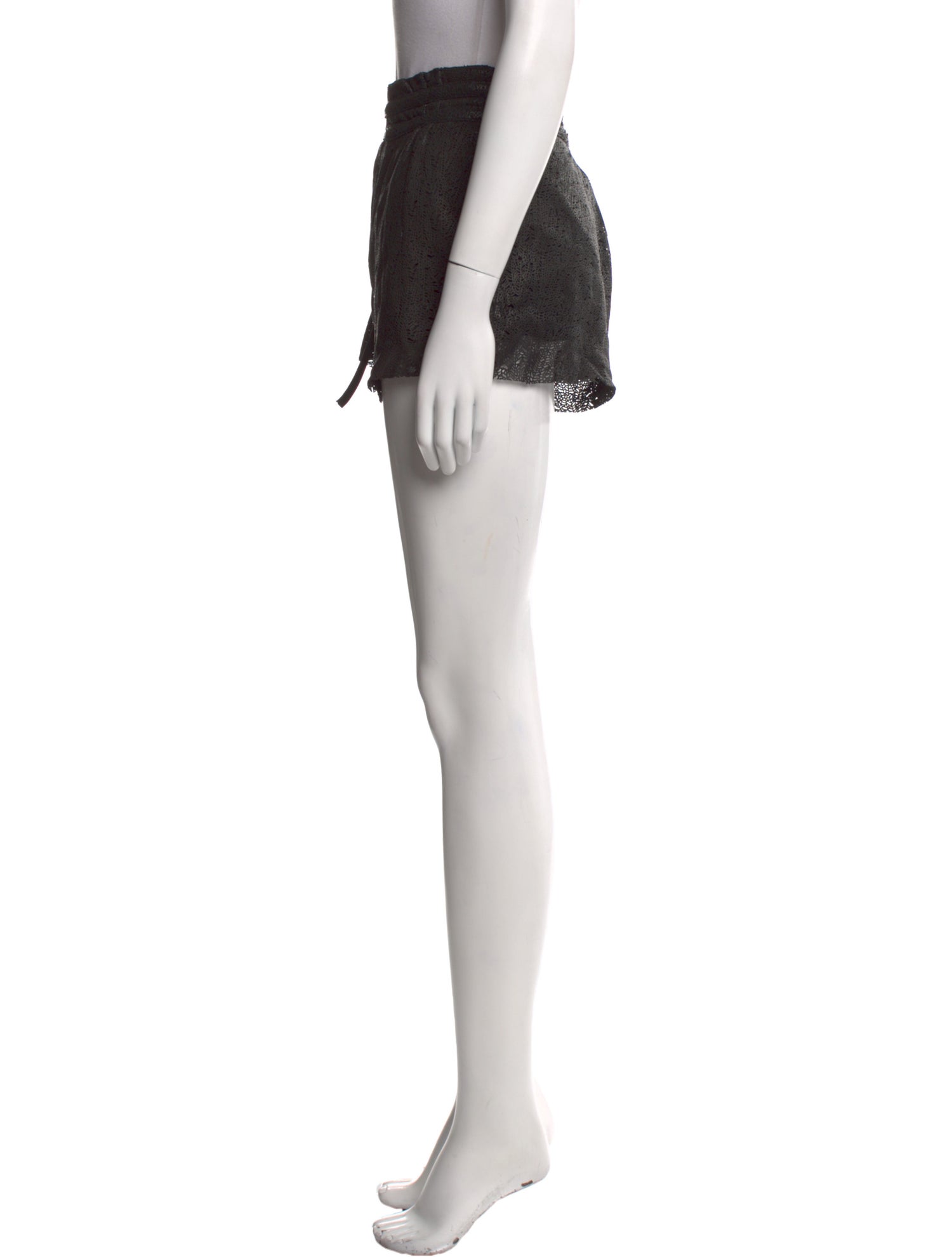 Helmut Lang Lamb Leather Mini Shorts w/ Tags