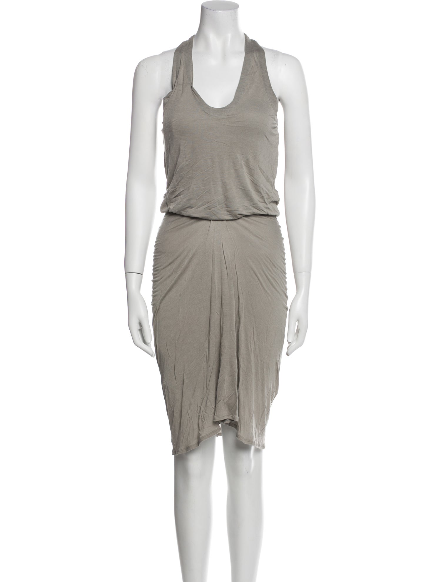 Helmut Lang Scoop Neck Midi Length Dress