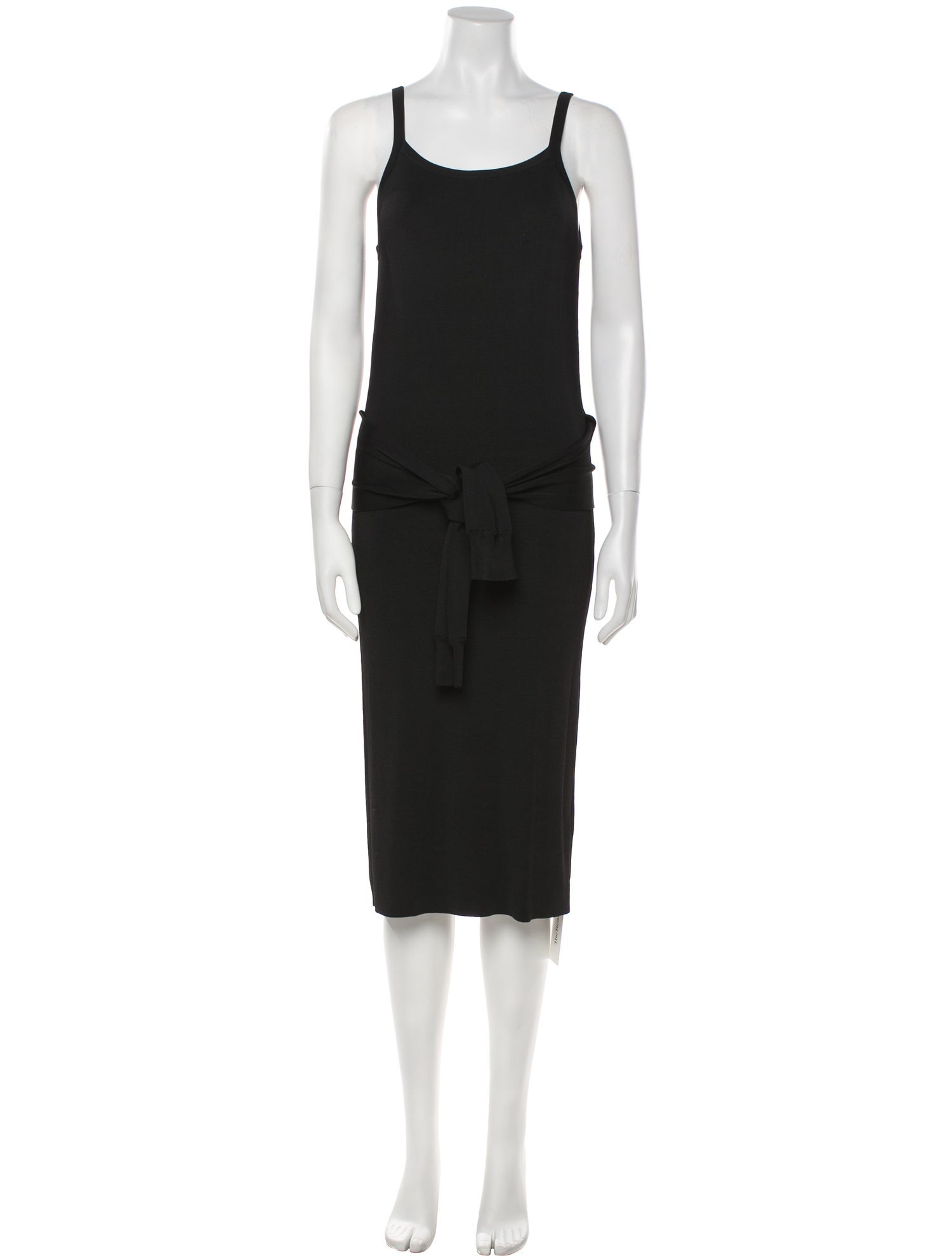Helmut Lang Scoop Neck Midi Length Dress