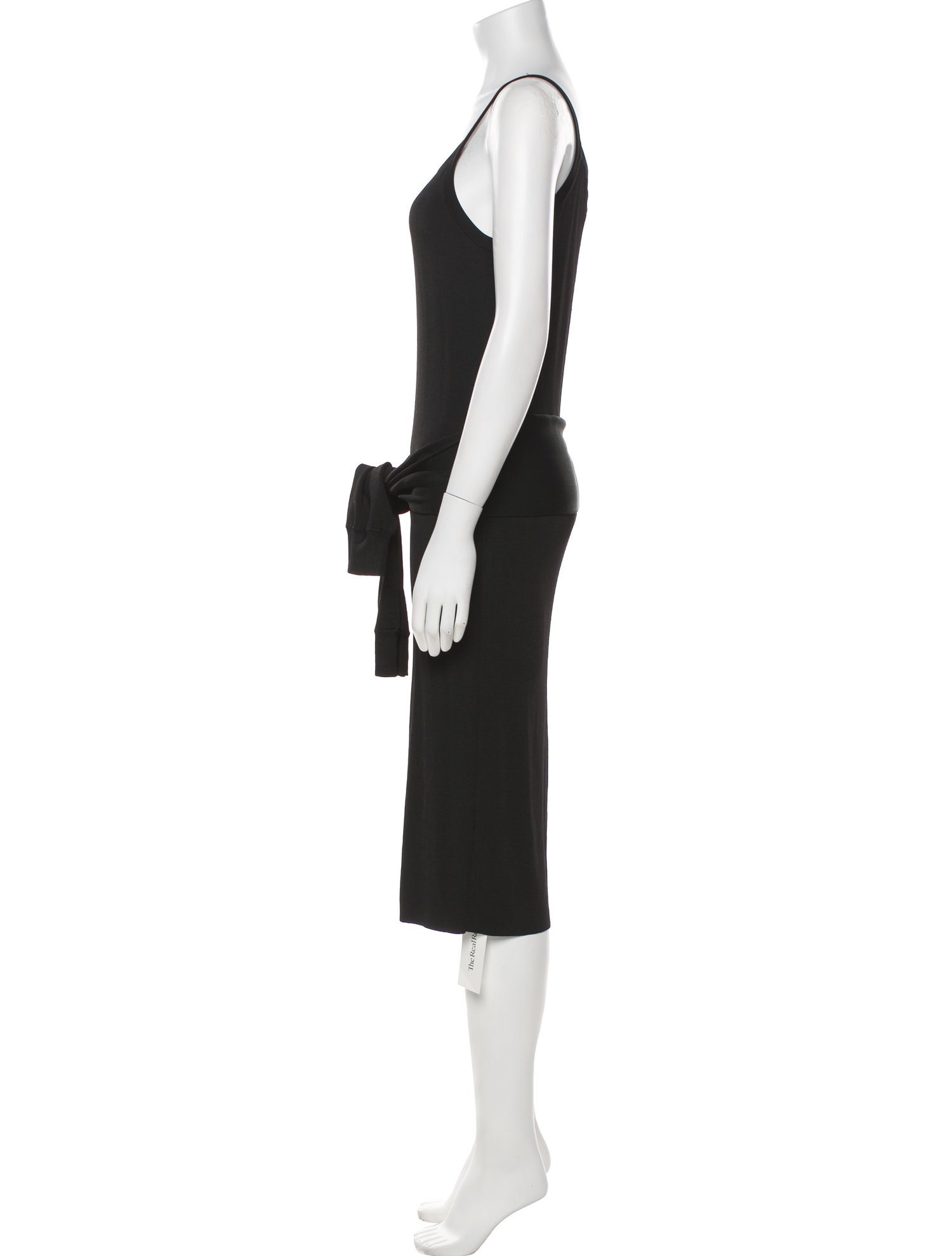 Helmut Lang Scoop Neck Midi Length Dress