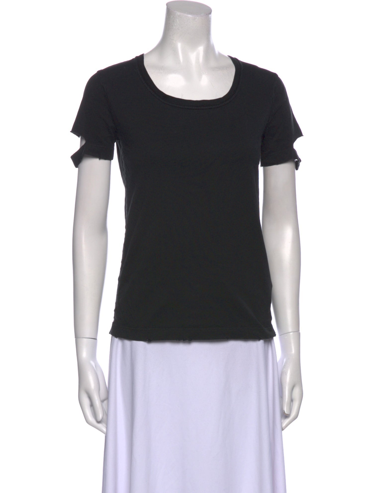 Helmut Lang Scoop Neck Short Sleeve T-Shirt