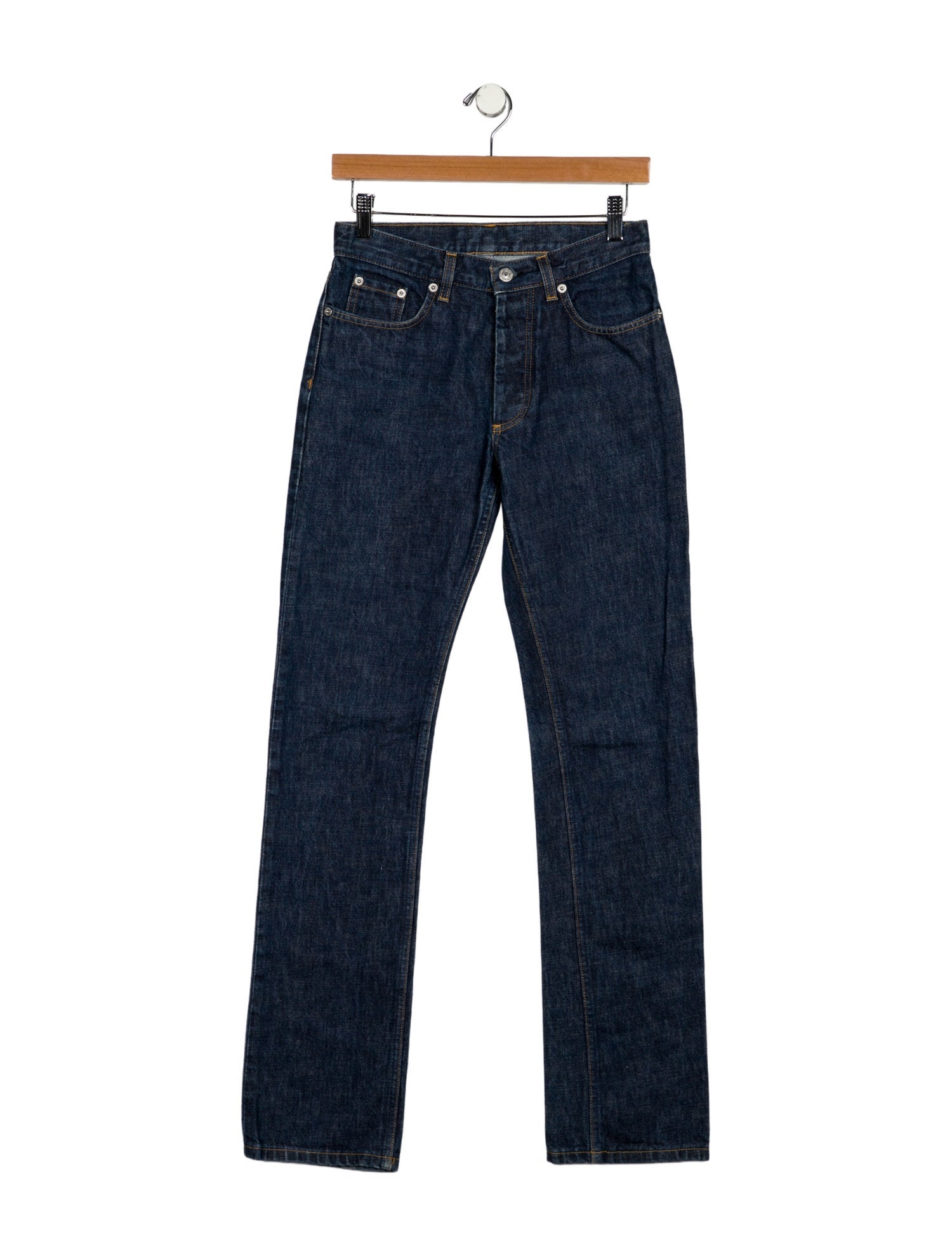 Helmut Lang Mid-Rise Straight Leg Jeans