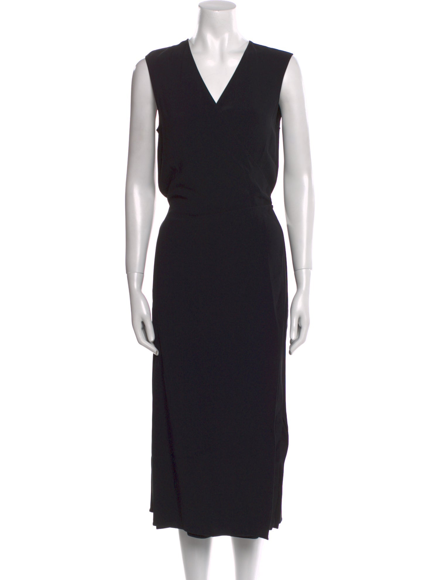 Helmut Lang V-Neck Long Dress