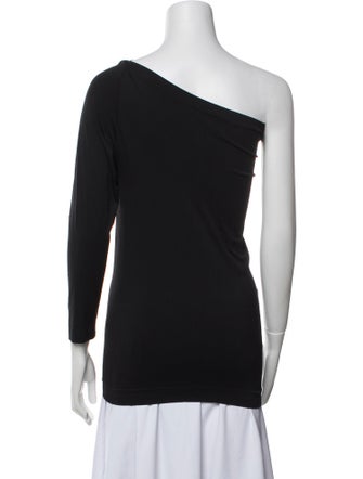 Helmut Lang Nylon One-Shoulder Top