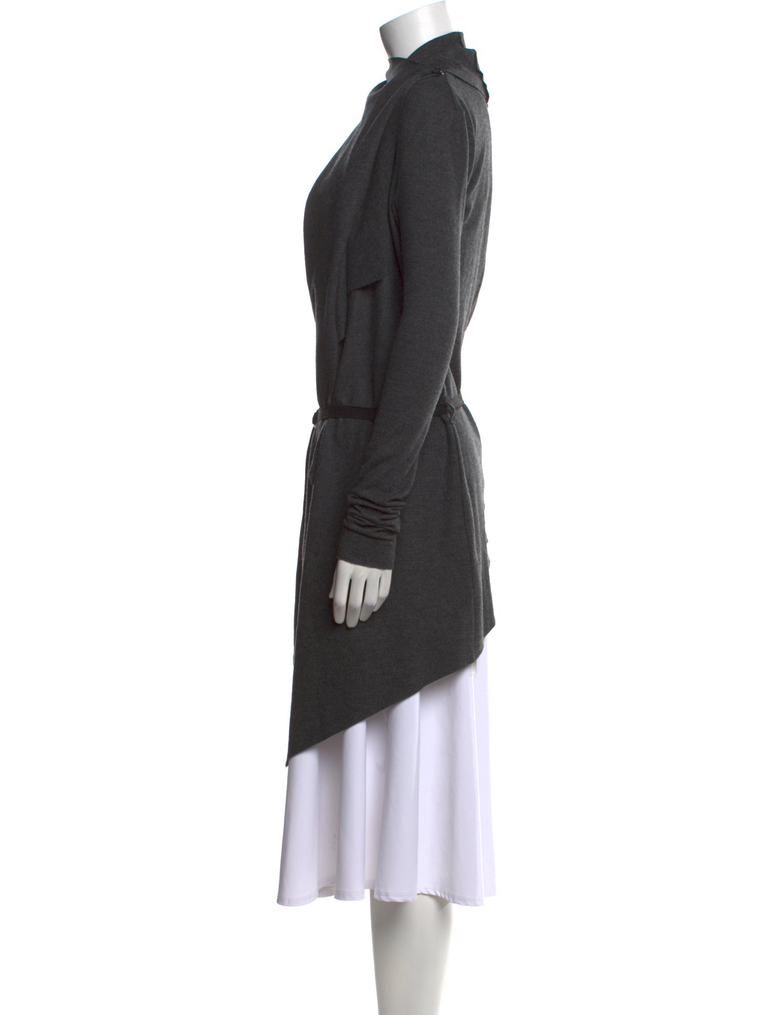 Helmut Lang Merino Wool Mock Neck Sweater