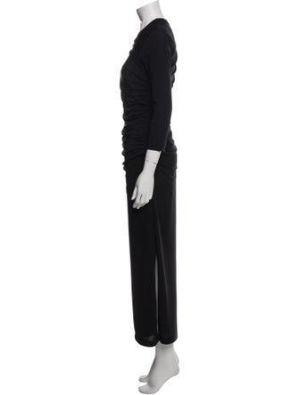 Helmut Lang Crew Neck Long Dress