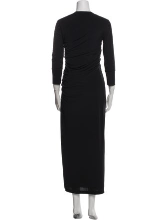 Helmut Lang Crew Neck Long Dress