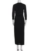 Helmut Lang Crew Neck Long Dress