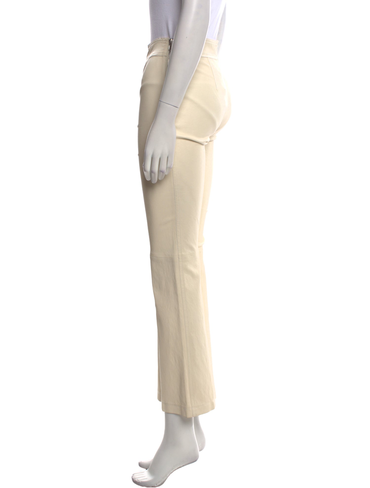 Helmut Lang Lamb Leather Wide Leg Pants