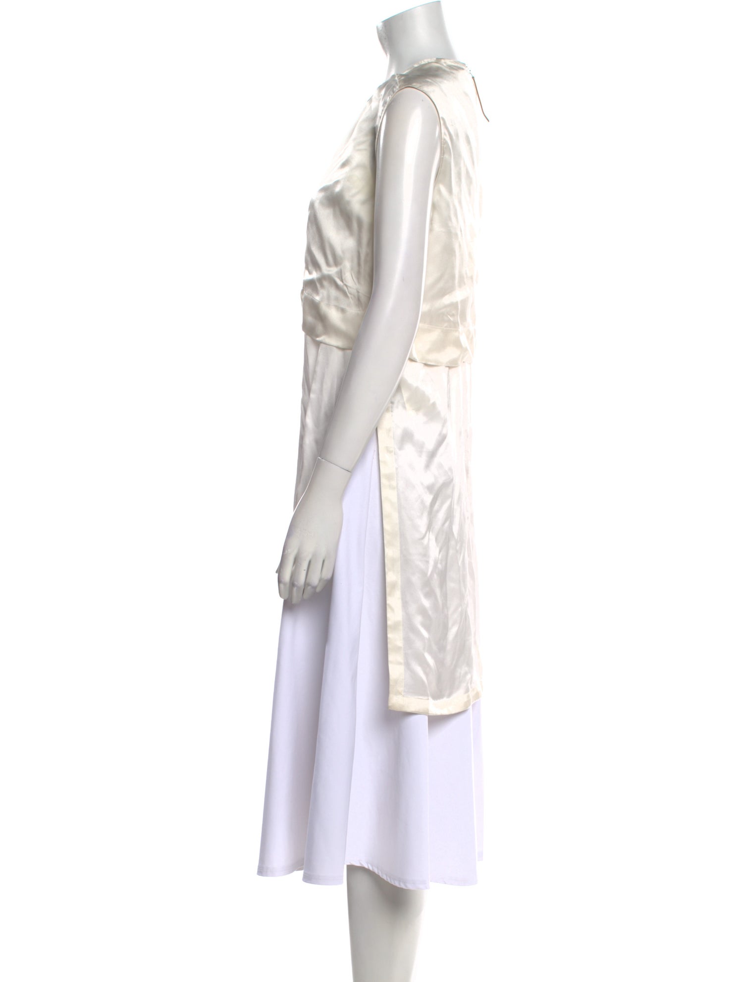 Helmut Lang Silk Crew Neck Tunic