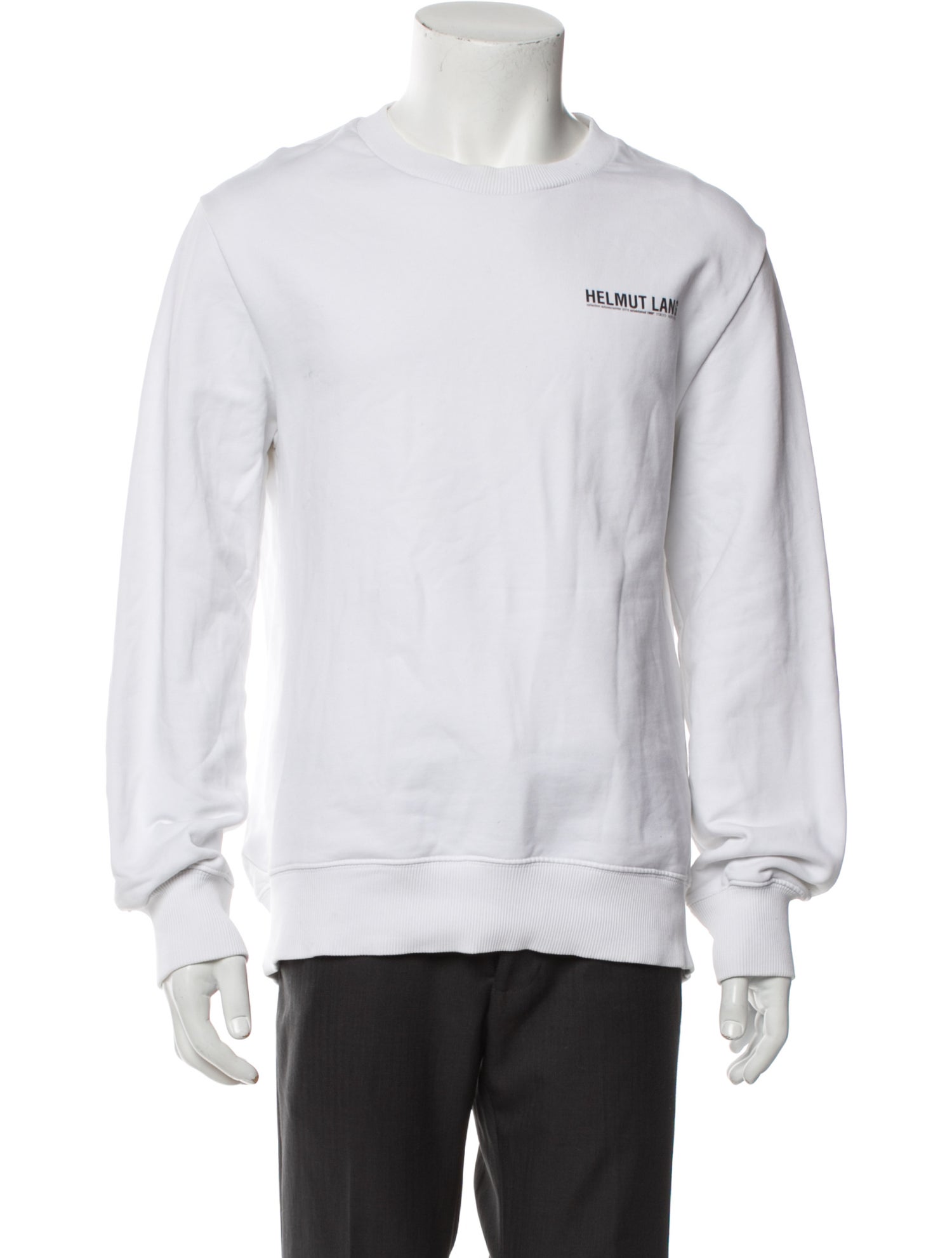 Helmut Lang Graphic Print Crew Neck Sweatshirt