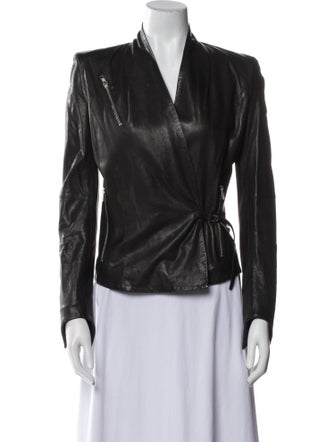 Helmut Lang Leather Evening Jacket