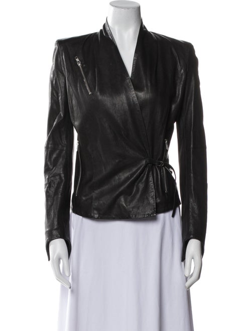 Helmut Lang Leather Evening Jacket