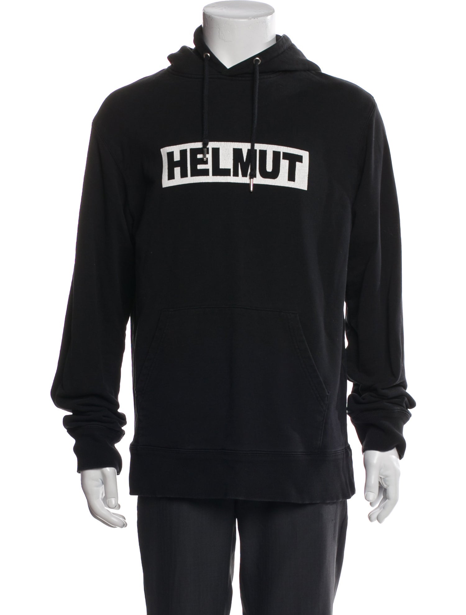 Helmut Lang Graphic Print Crew Neck Hoodie