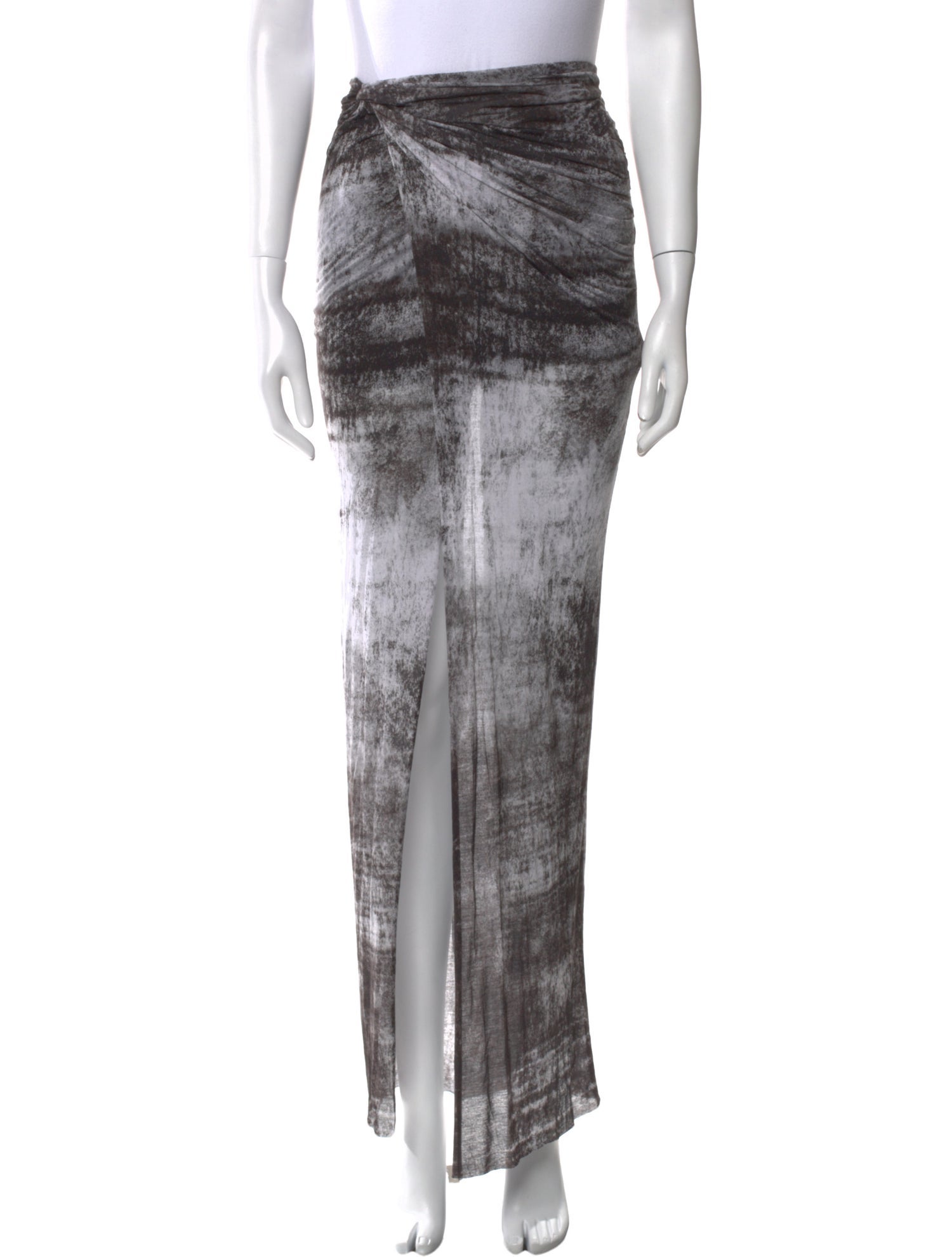 Helmut Lang Printed Long Skirt