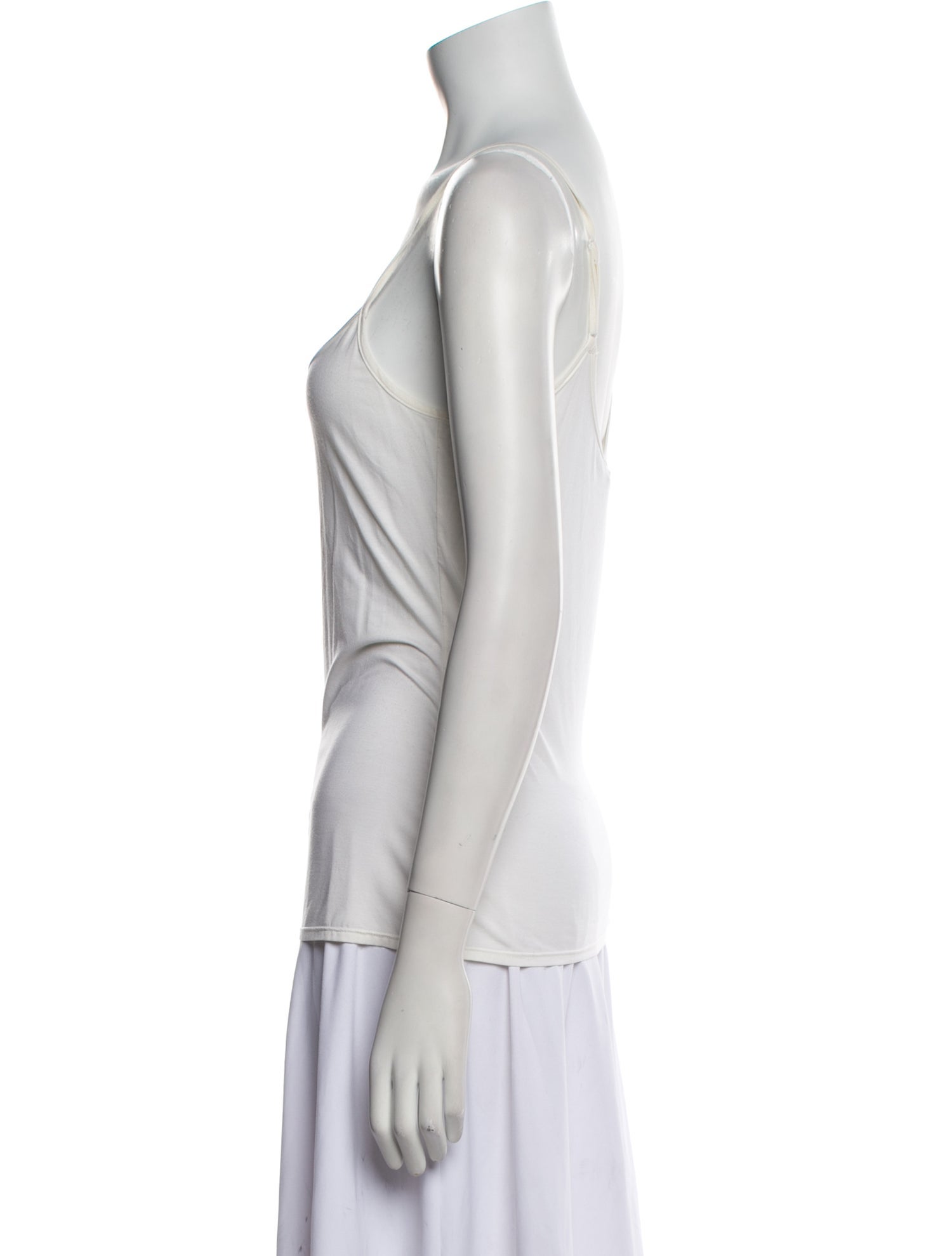 Helmut Lang Square Neckline Sleeveless Top