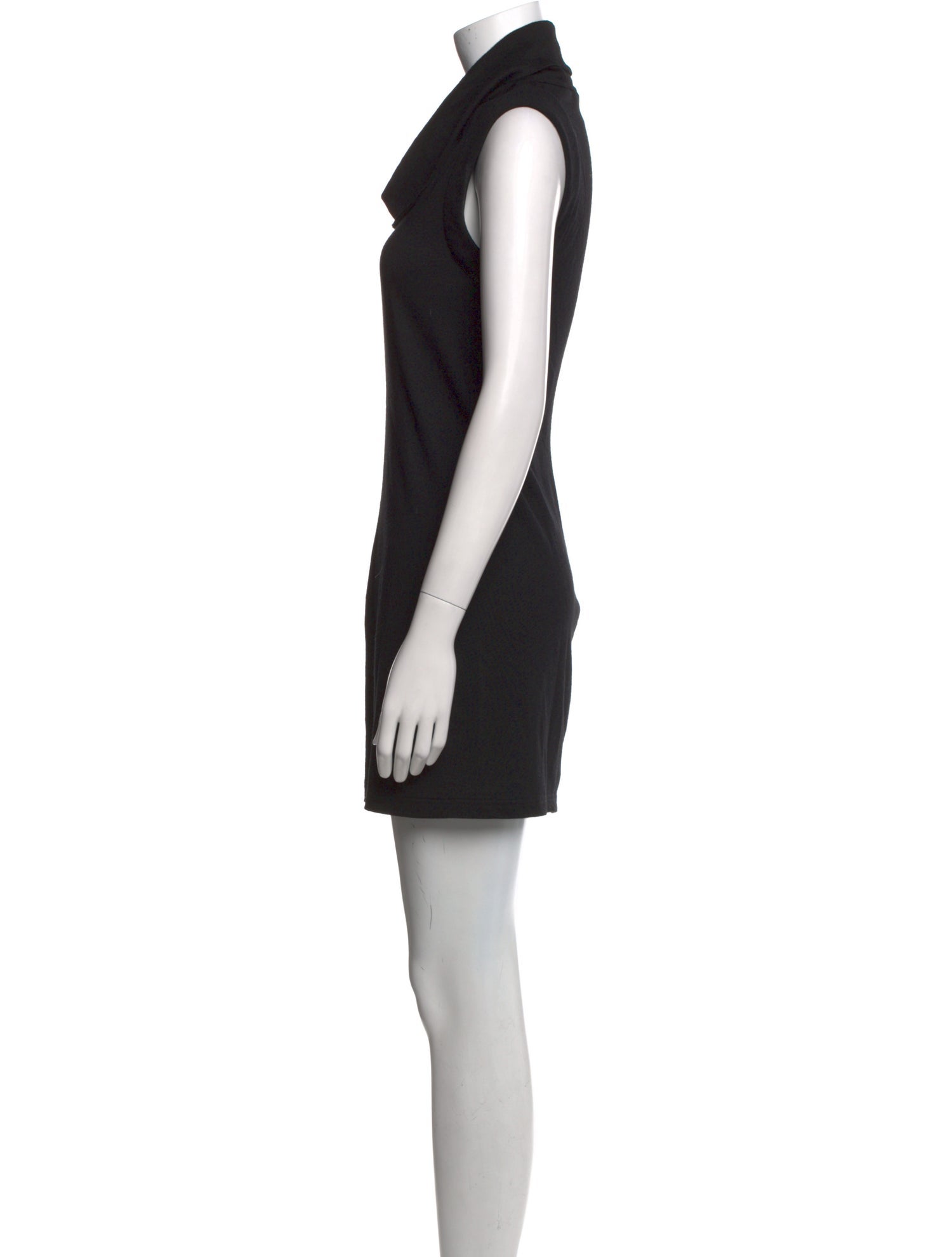 Helmut Lang Cowl Neck Mini Dress