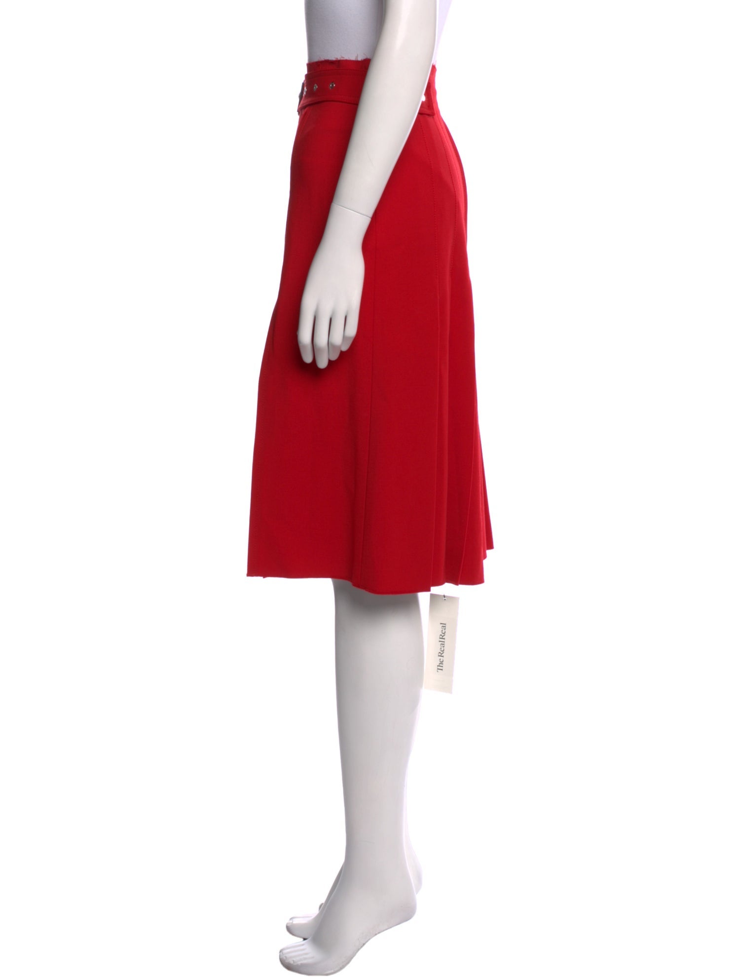 Helmut Lang Virgin Wool Knee-Length Skirt