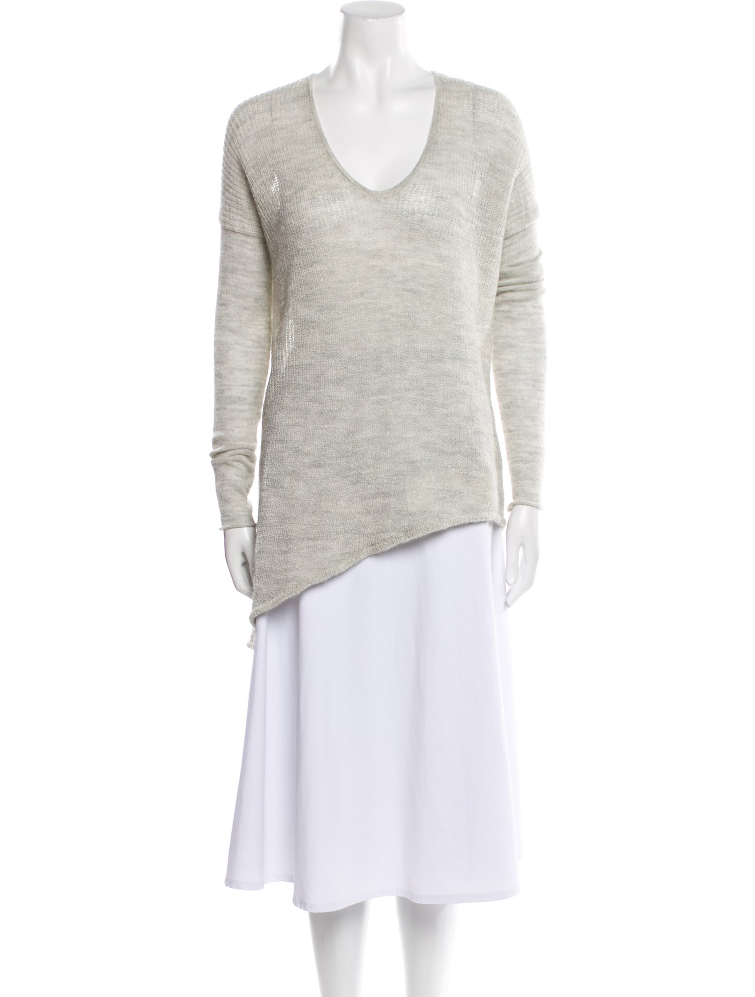 Helmut Lang Alpaca Scoop Neck Sweater