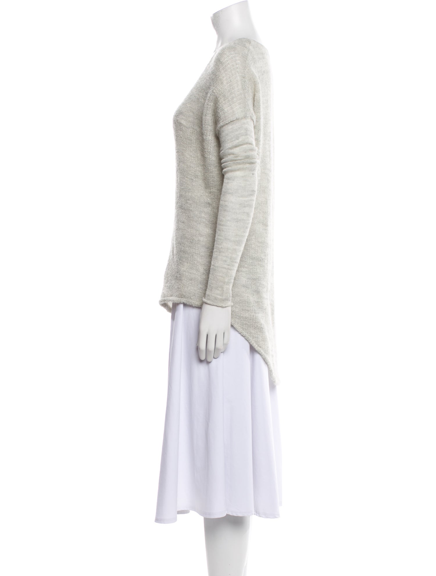 Helmut Lang Alpaca Scoop Neck Sweater