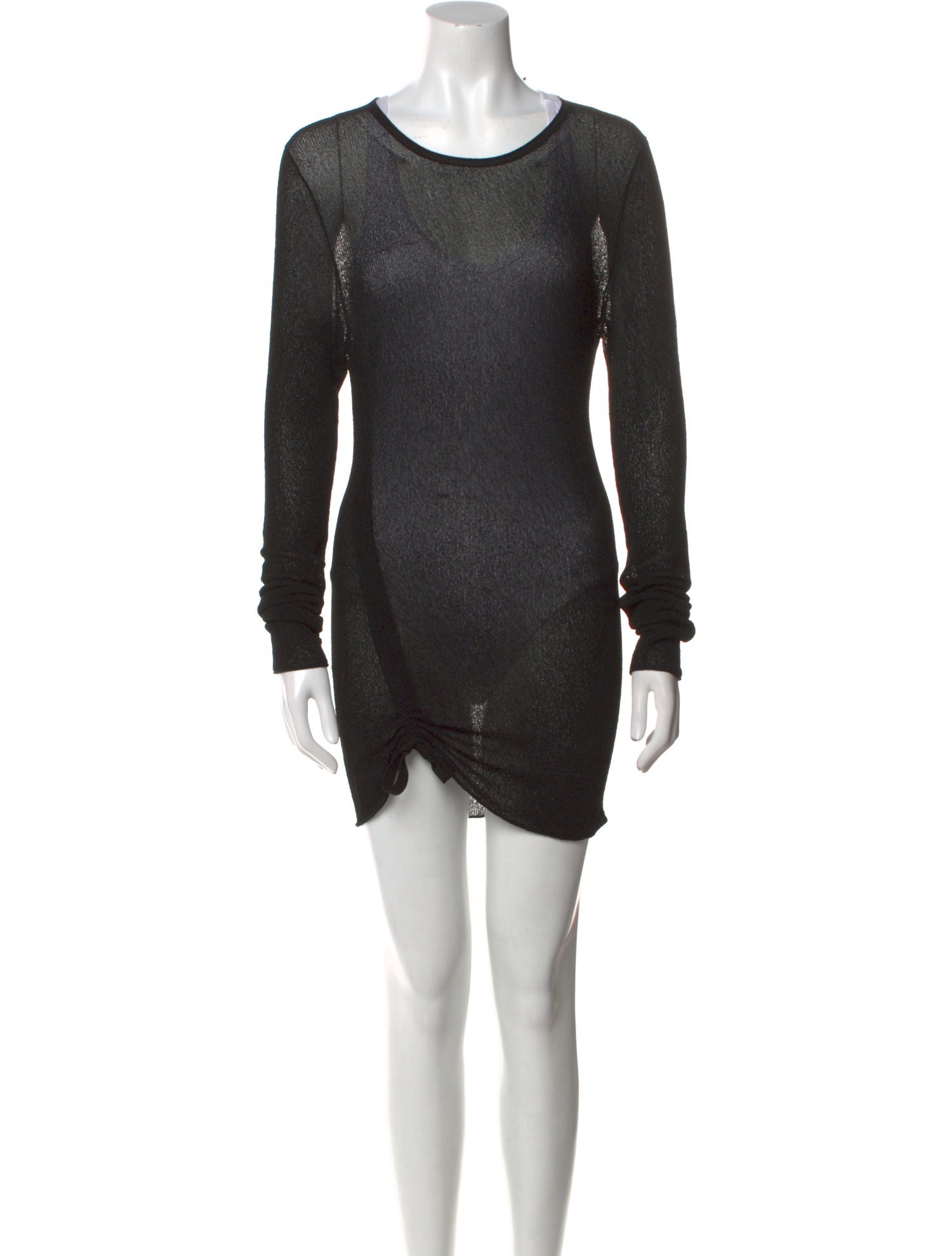 Helmut Lang Scoop Neck Mini Dress