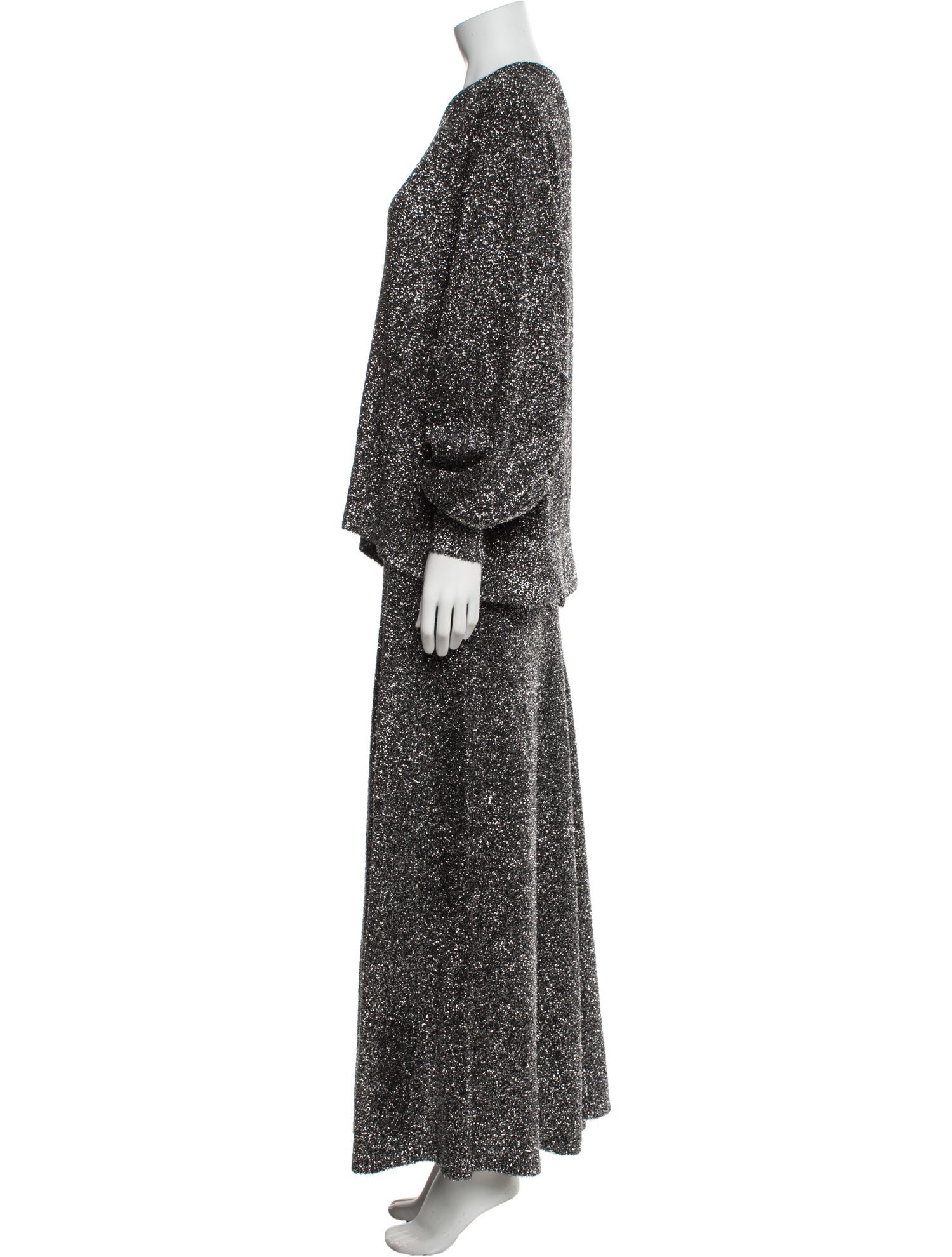 Helmut Lang Glitter Accents Skirt Set w/ Tags