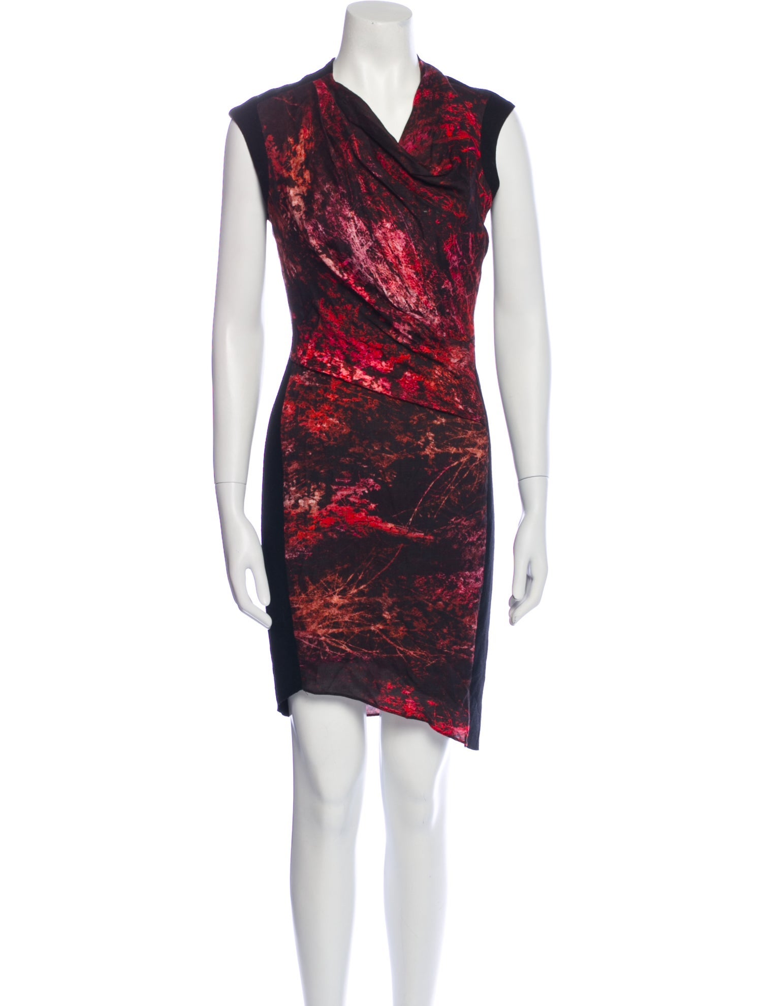 Helmut Lang Printed Knee-Length Dress