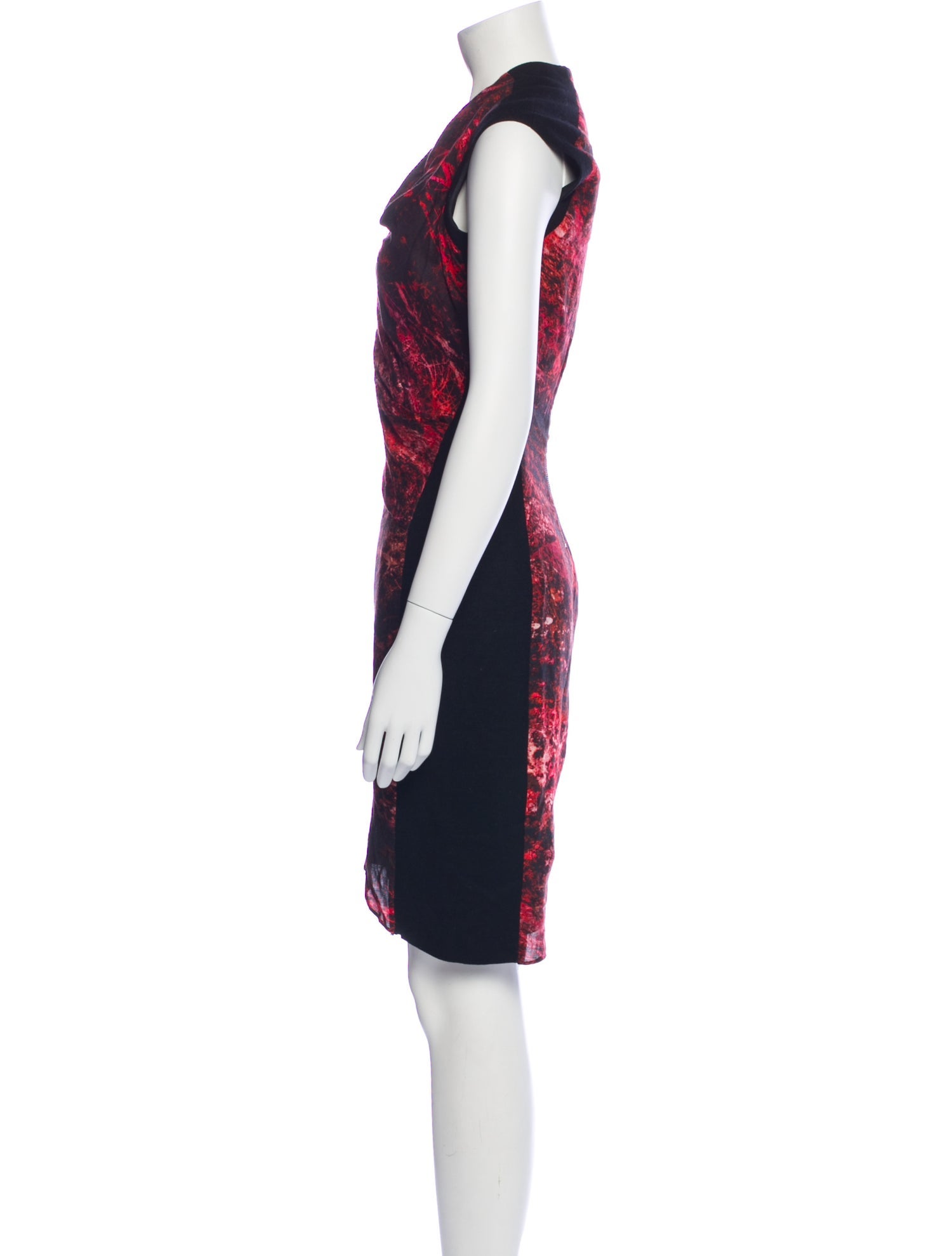 Helmut Lang Printed Knee-Length Dress