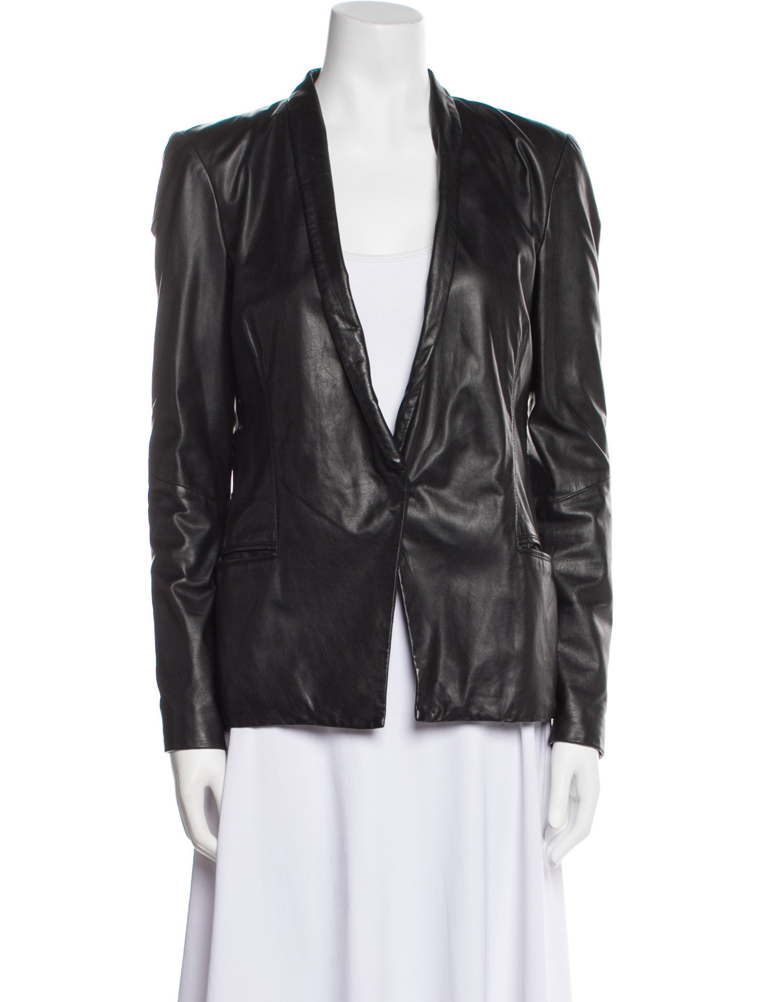Helmut Lang Leather Blazer