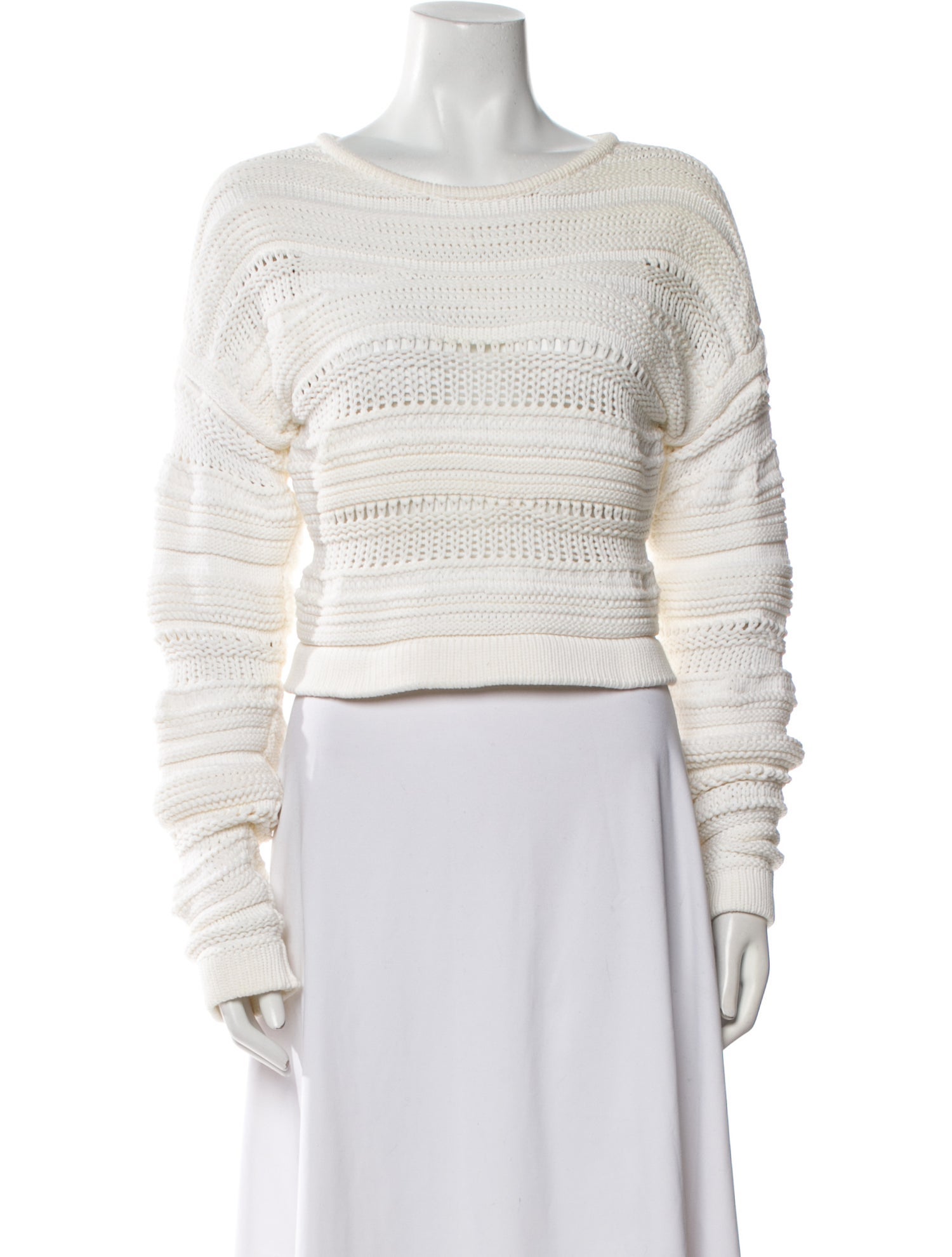Helmut Lang Striped Bateau Neckline Sweater