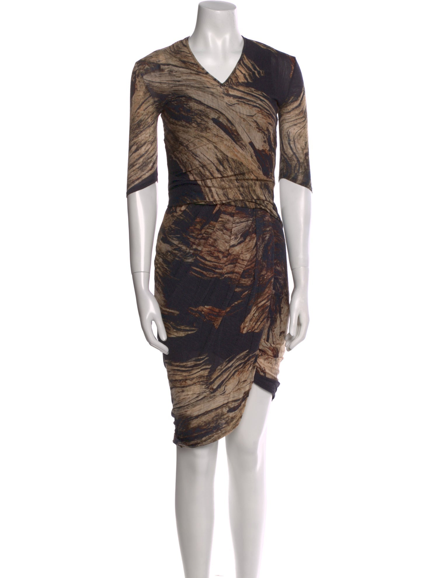 Helmut Lang Wool Knee-Length Dress