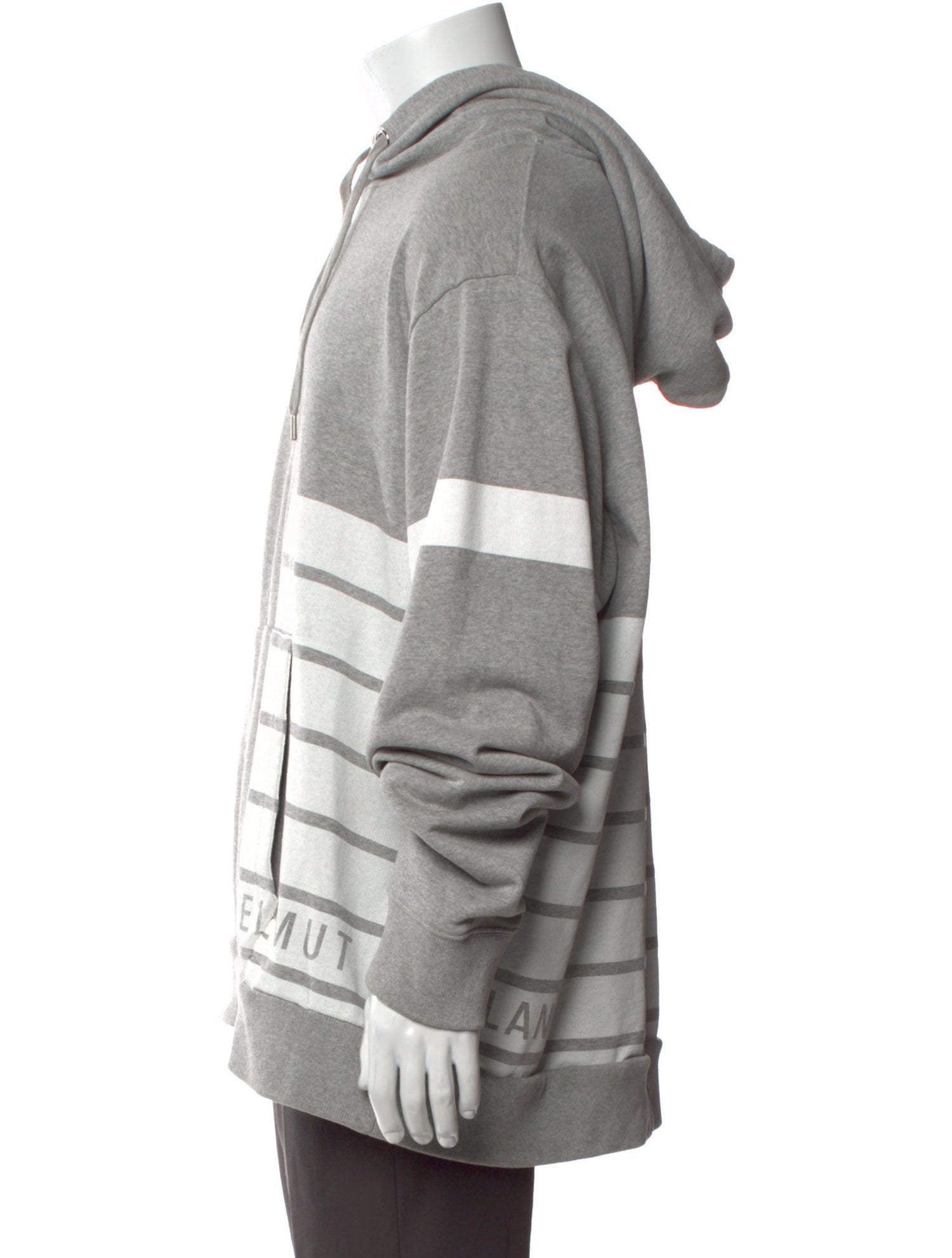 Helmut Lang Graphic Print Crew Neck Polo Sweater