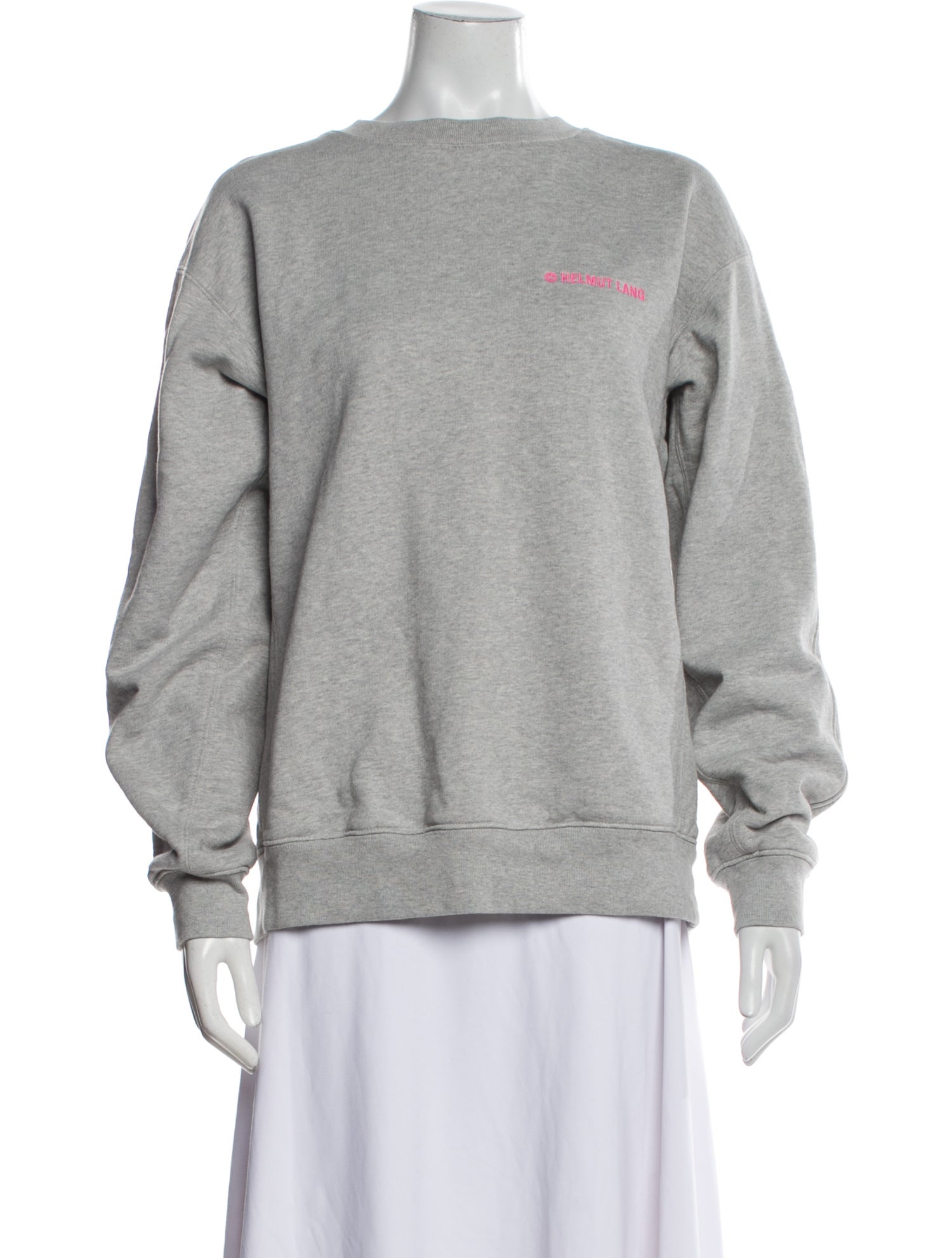 Helmut Lang Bateau Neckline Long Sleeve Sweatshirt