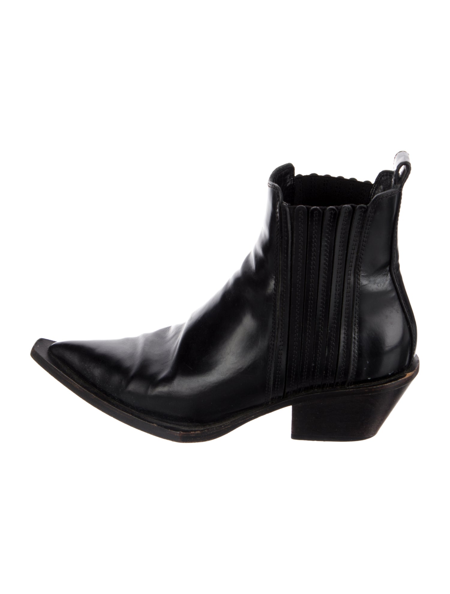 Helmut Lang Leather Western Boots