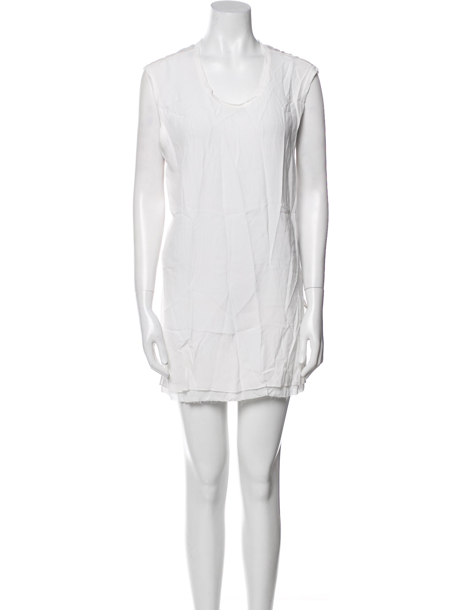 Helmut Lang Scoop Neck Mini Dress