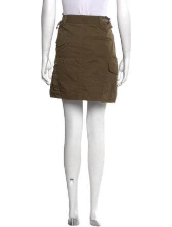Helmut Lang Distressed Accents Mini Skirt