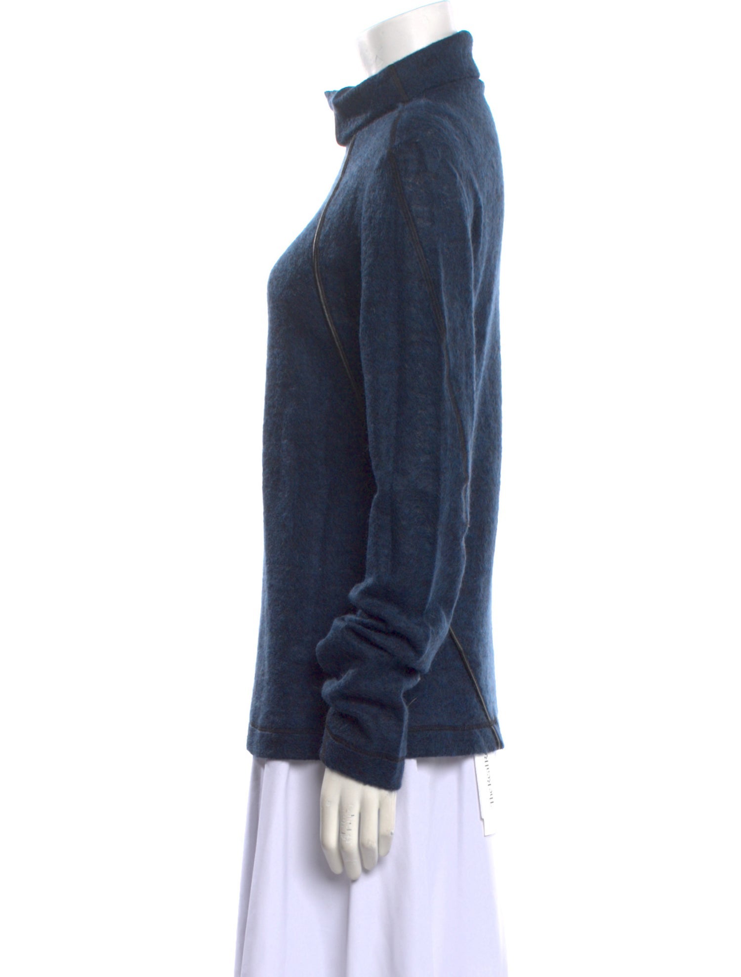 Helmut Lang Wool Mock Neck Sweater