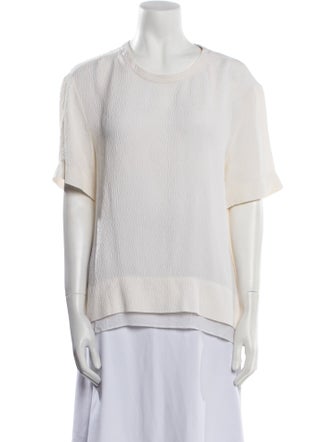 Helmut Lang Silk Crew Neck Sweatshirt