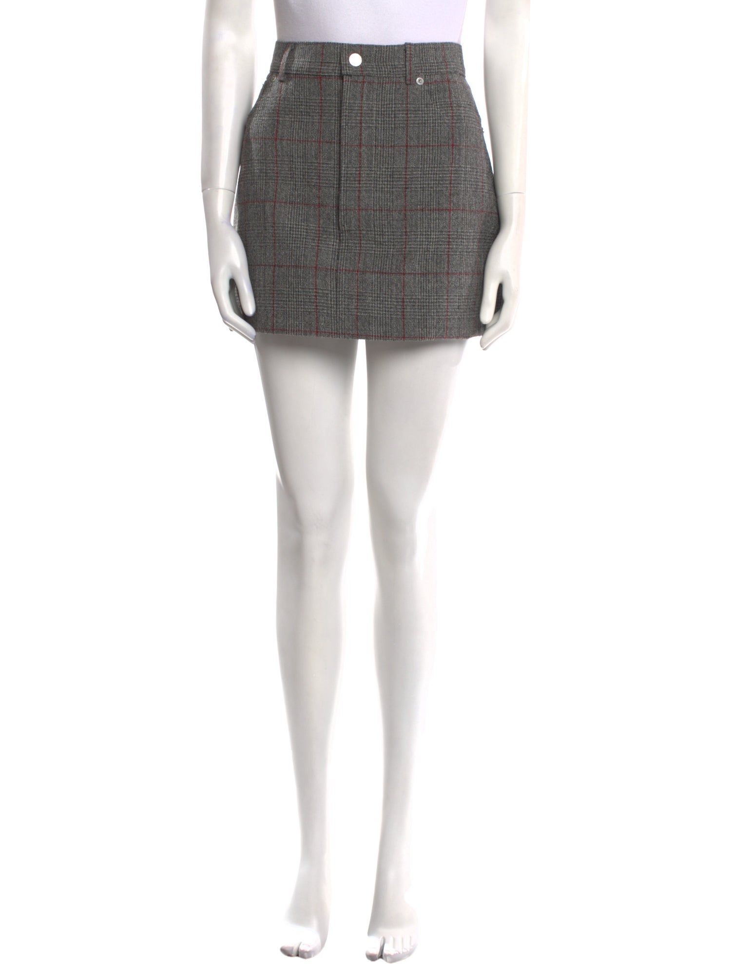 Helmut Lang Wool Mini Skirt