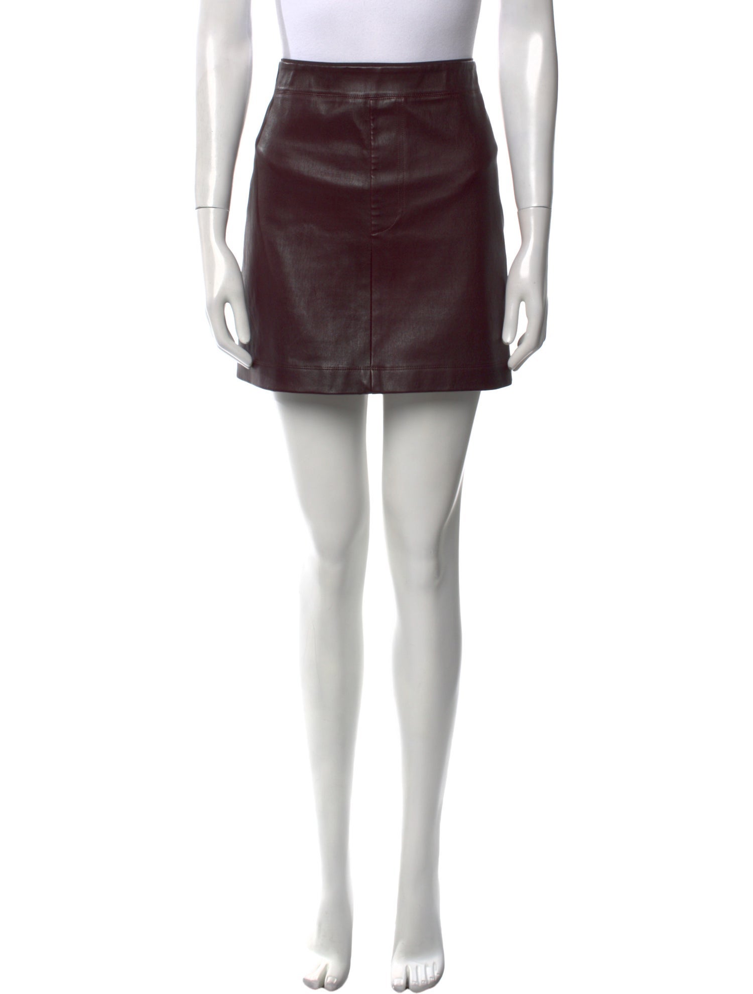 Helmut Lang Lamb Leather Mini Skirt