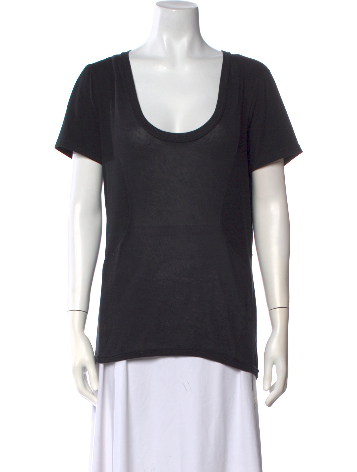 Helmut Lang Scoop Neck Short Sleeve T-Shirt