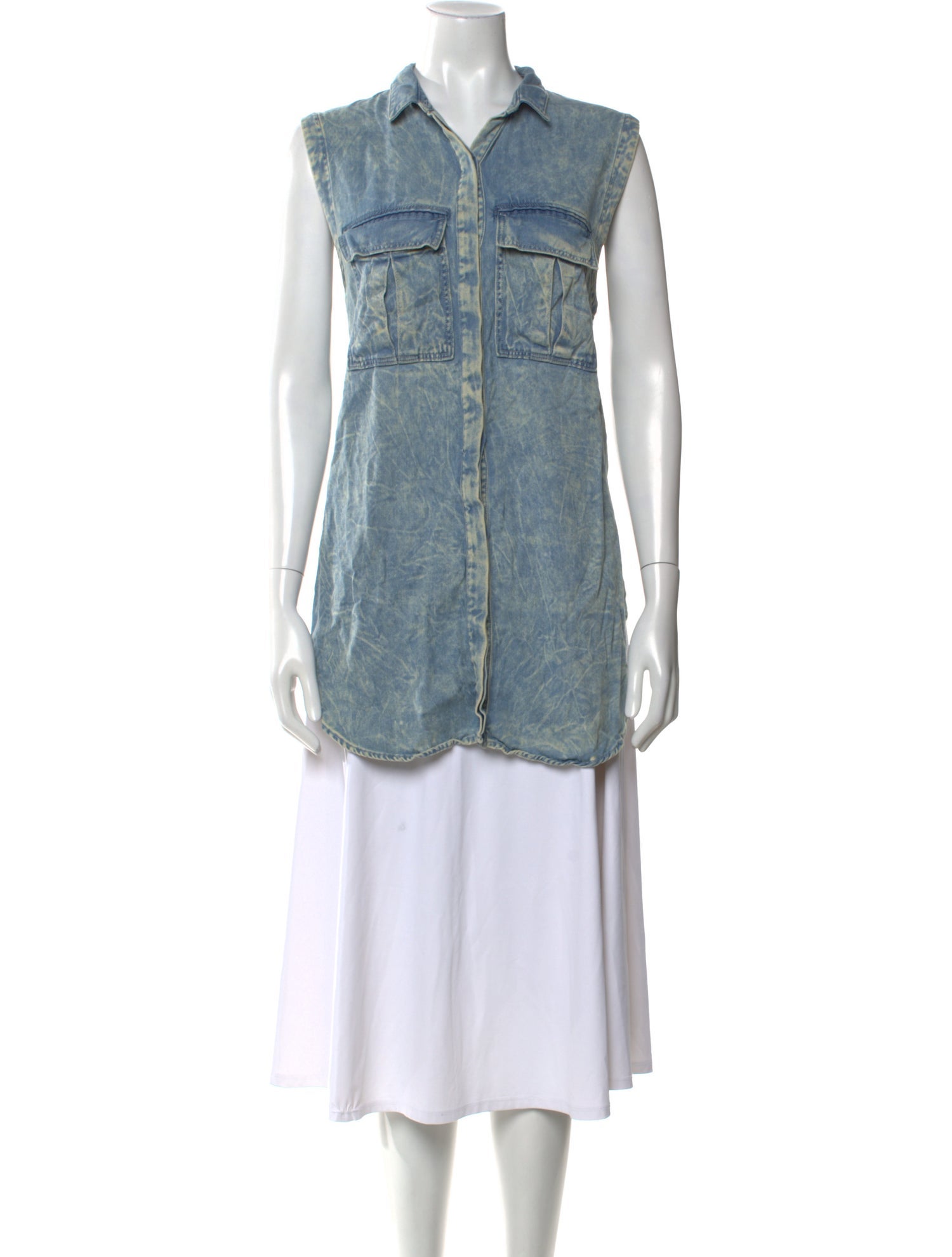 Helmut Lang Printed Sleeveless Tunic