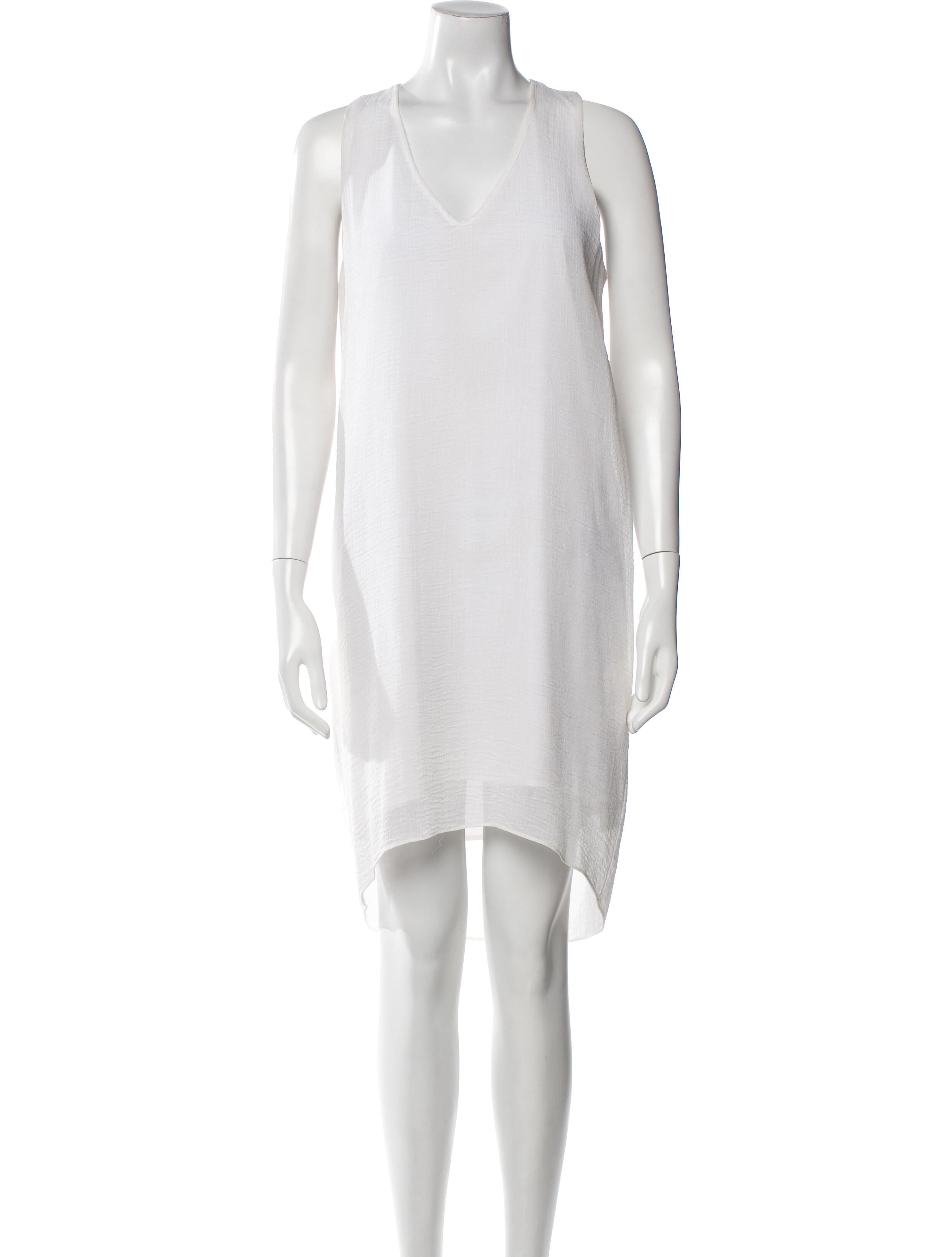 Helmut Lang V-Neck Knee-Length Dress